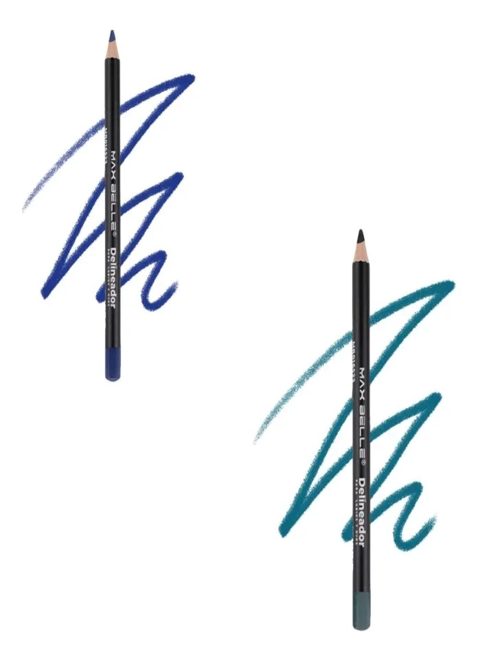 PACK 4 LAPIZ DELINEADOR DUAL OJOS LABIOS MAQUILLAJE LAU - 4