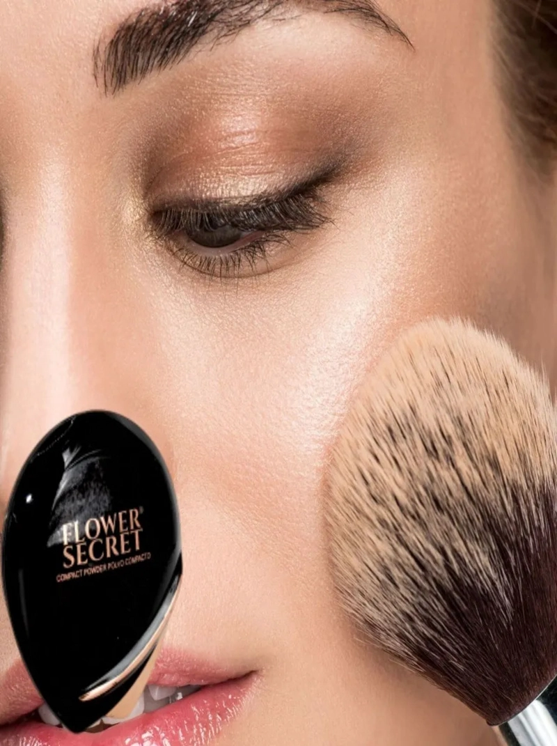24 POLVOS COMPACTO SILK MATE CONTROL BRILLO MAQUILLAJE LAU - 3