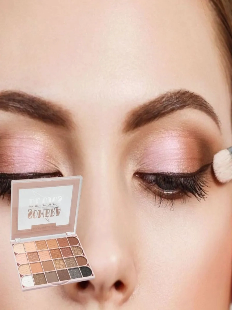 SOMBRA DE OJOS MATE SATINADO BRILLANTE MAQUILLAJE LAU - 10