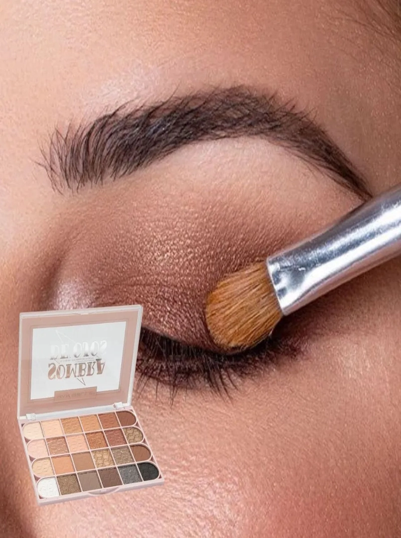 SOMBRA DE OJOS MATE SATINADO BRILLANTE MAQUILLAJE LAU - 7