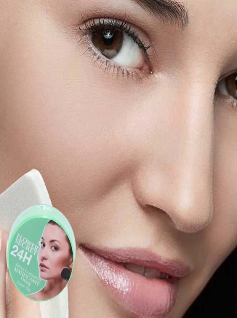 PACK 5 POLVOS COMPACTO FACIAL MATIFICANTE SELLADOR LAU - 8