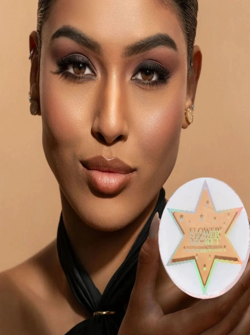PACK 24 POLVOS COMPACTO FACIAL ESTRELLA ACABADO SEDOSO LAU - 5