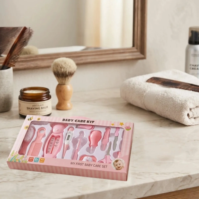 KIT HIGIENE BEBES CORTAUÑAS TERMOMETRO  ASPIRADOR NASAL ALJ - 9