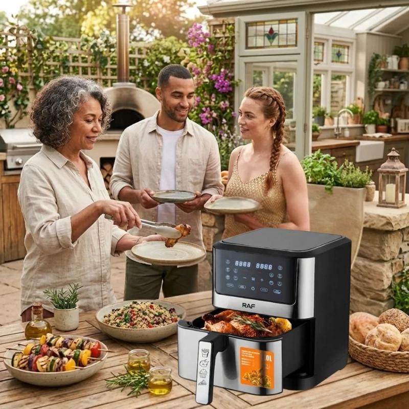 FREIDORA AIRE DIGITAL MULTIFUNCION COCINA HOGAR PREMIUM ALJ - 6