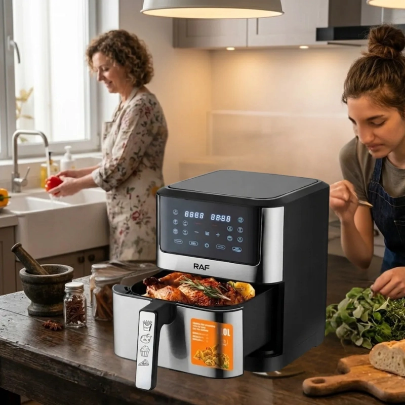 FREIDORA AIRE DIGITAL MULTIFUNCION COCINA HOGAR PREMIUM ALJ - 8