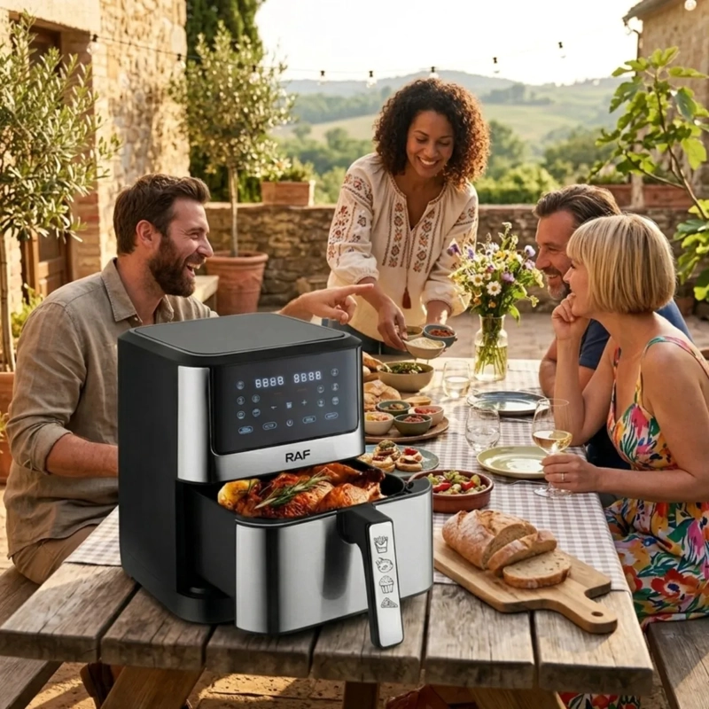 FREIDORA AIRE DIGITAL MULTIFUNCION COCINA HOGAR PREMIUM ALJ - 9