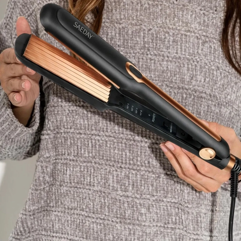 RIZADORA ONDULADORA CABELLO EFECTO CRIMPADO PROFESIONAL ALJ - 2
