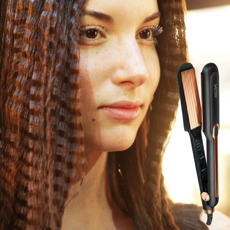 RIZADORA ONDULADORA CABELLO EFECTO CRIMPADO PROFESIONAL ALJ - 8