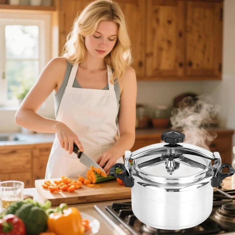 OLLA PRESION COCINA DOBLE VALVULA GRANDE FAMILIAR ALJ - 2