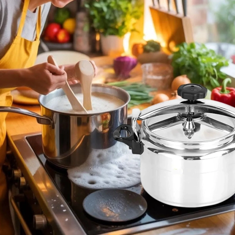 OLLA PRESION COCINA DOBLE VALVULA GRANDE FAMILIAR ALJ - 6