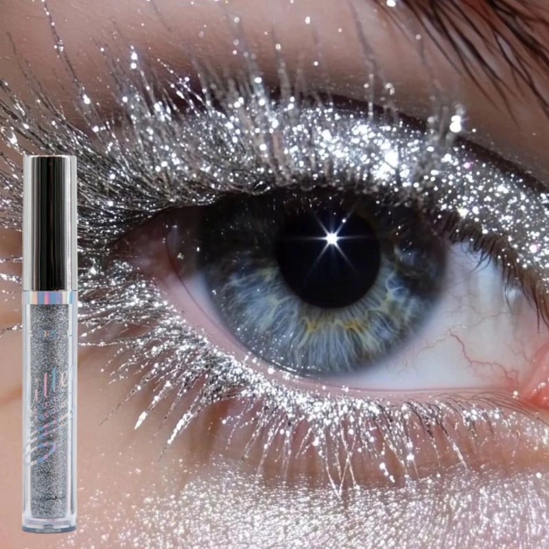 SET 2 MASCARAS PESTAÑAS GEL EFECTO BRILLO PROFESIONAL ALJ - 4