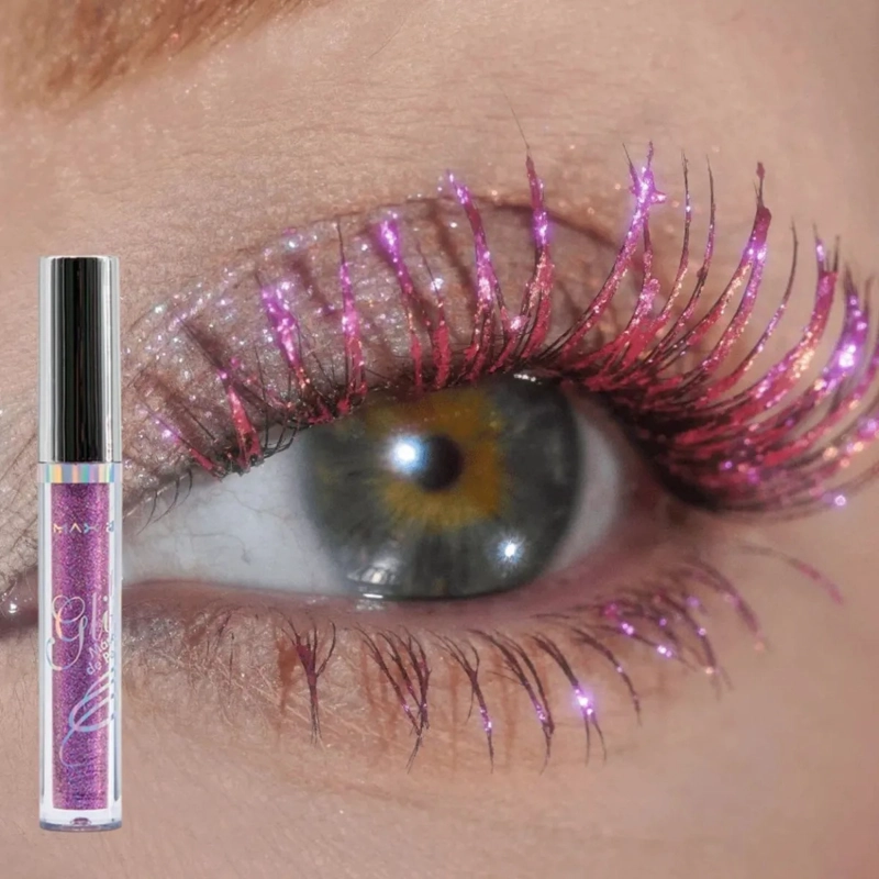 SET 2 MASCARAS PESTAÑAS GEL EFECTO BRILLO PROFESIONAL ALJ - 6