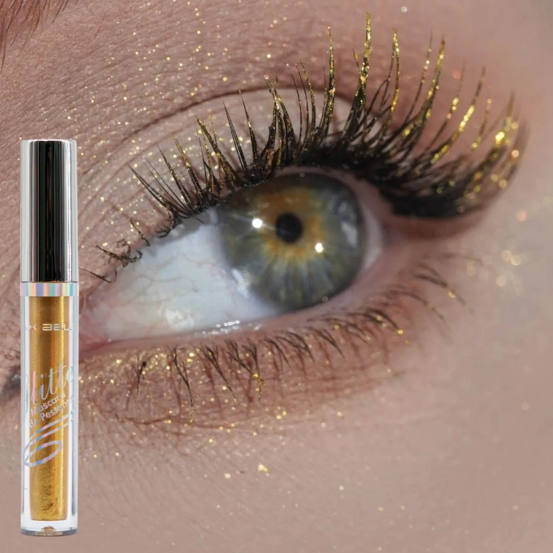 SET 2 MASCARAS PESTAÑAS GEL EFECTO BRILLO PROFESIONAL ALJ - 7