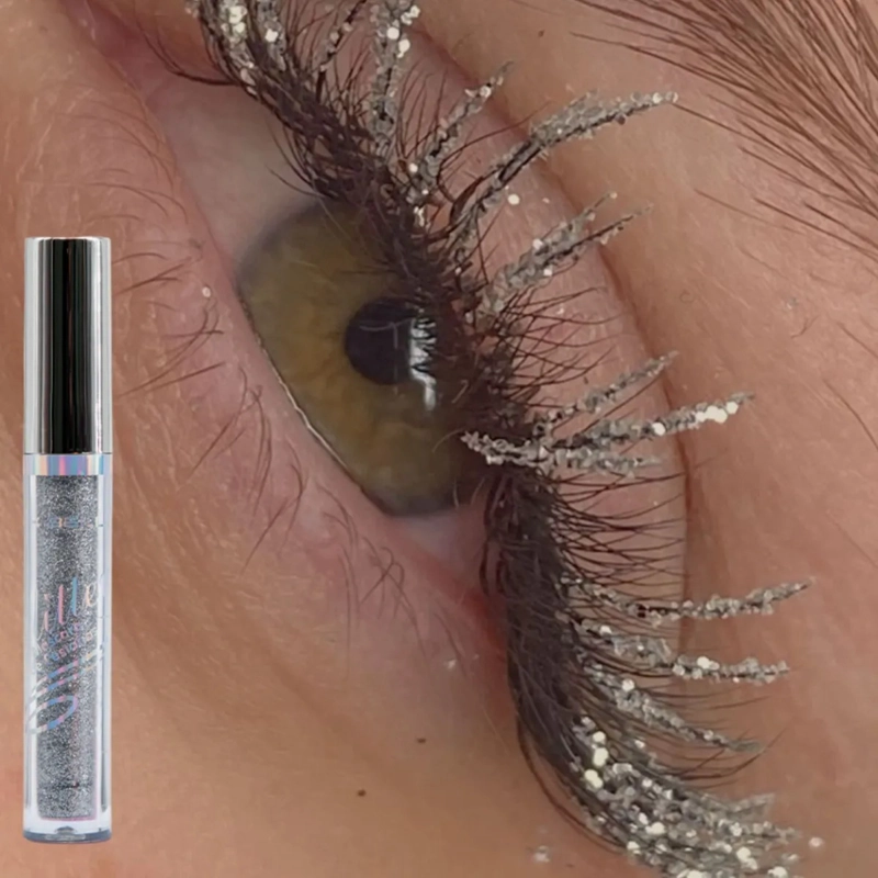 SET 2 MASCARAS PESTAÑAS GEL EFECTO BRILLO PROFESIONAL ALJ - 8
