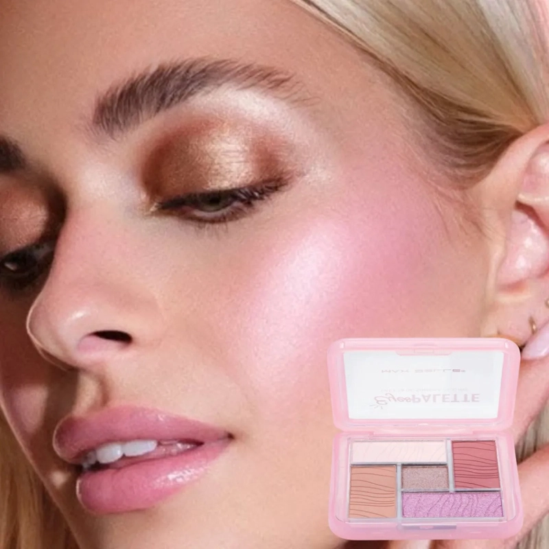 PALETA SOMBRAS OJOS 5 TONOS PIGMENTACION PROFESIONAL ALJ - 10