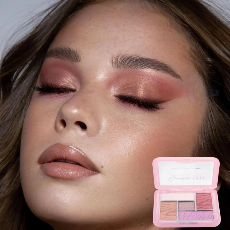 PALETA SOMBRAS OJOS 5 TONOS PIGMENTACION PROFESIONAL ALJ - 3