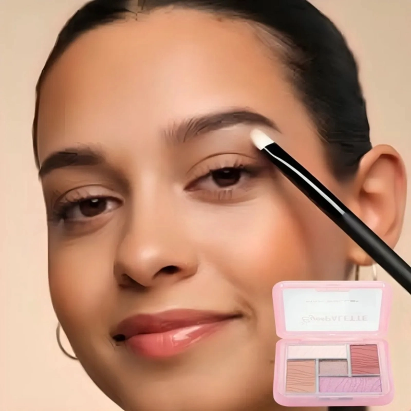 PALETA SOMBRAS OJOS 5 TONOS PIGMENTACION PROFESIONAL ALJ - 9
