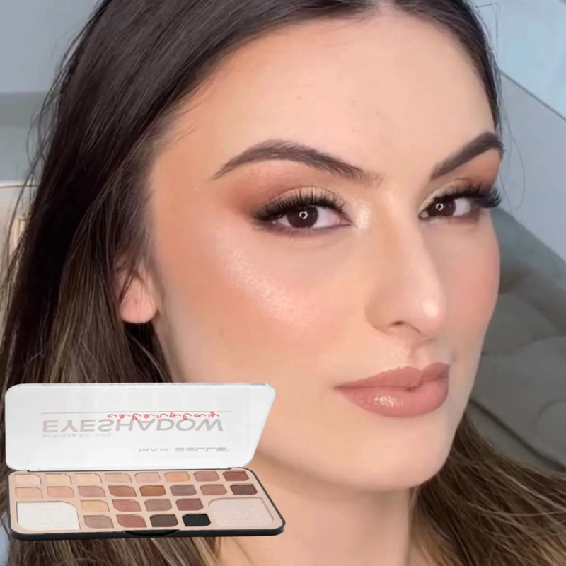 KIT SOMBRAS OJOS PROFESIONAL PALETA VERSATIL DIFUMINAR ALJ - 10