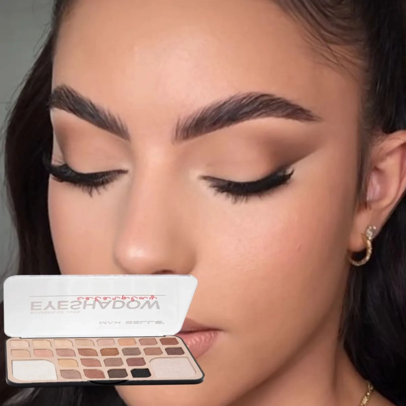 KIT SOMBRAS OJOS PROFESIONAL PALETA VERSATIL DIFUMINAR ALJ - 7