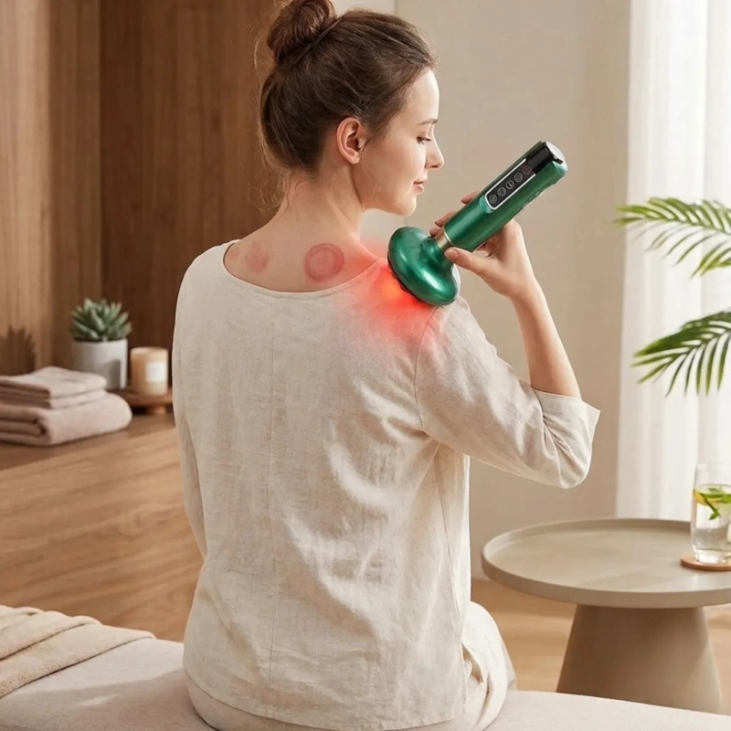 MASAJEADOR VENTOSAS INTELIGENTE TERAPIA MUSCULAR RELAX ALJ - 5