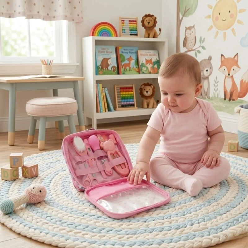 KIT CUIDADO BEBE  CORTAUÑAS TERMOMETRO ASPIRADOR NASAL ALJ - 6