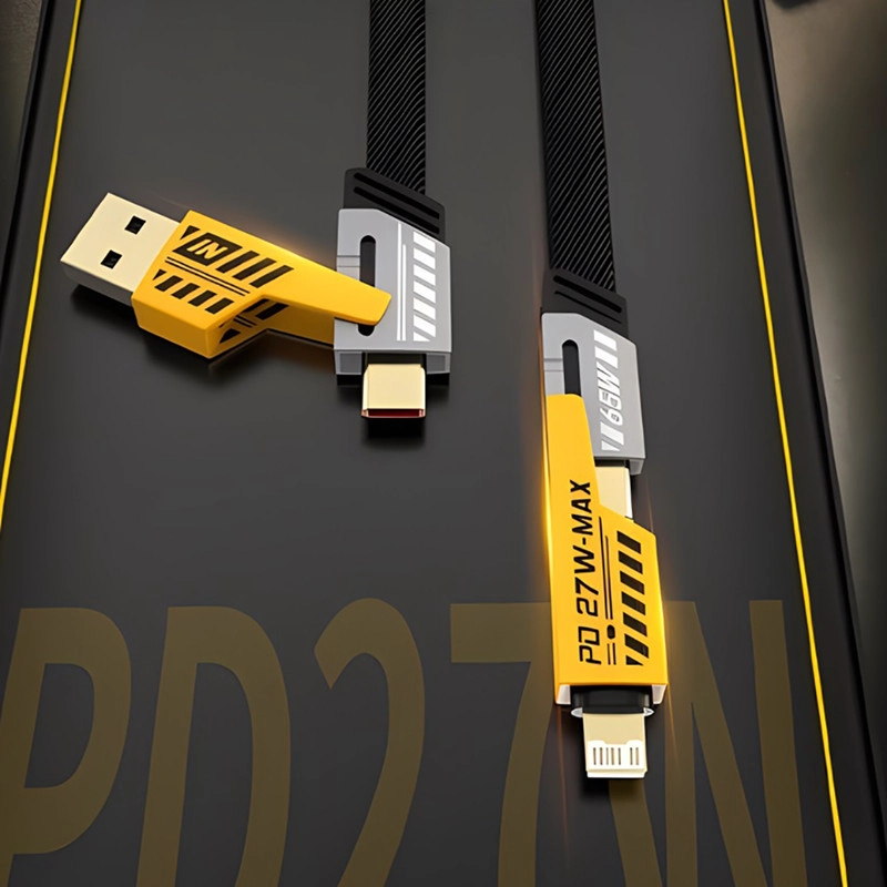 SET 2 CABLE MULTIPLE CARGA TIPO C CARGA RAPIDA MOVIL LAU - 7