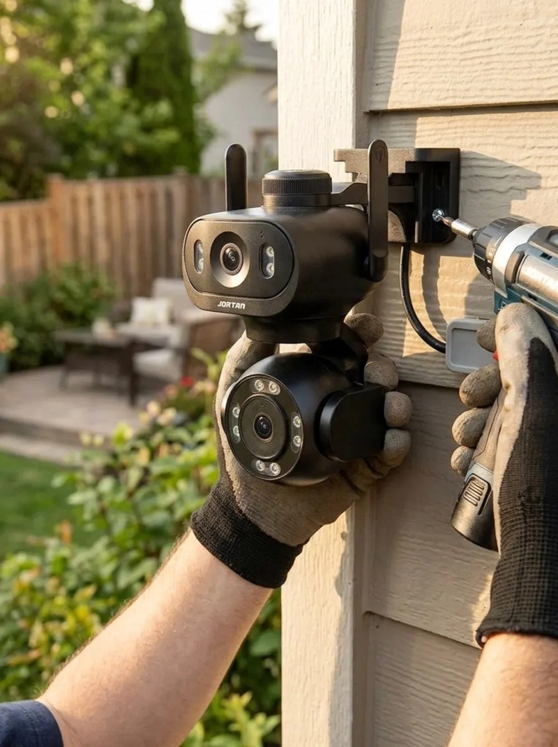 CAMARA SEGURIDAD IP DOBLE LENTE PTZ WIFI 5G EXTERIOR MV - 4