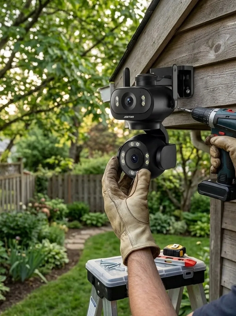 CAMARA SEGURIDAD IP DOBLE LENTE PTZ WIFI 5G EXTERIOR MV - 8