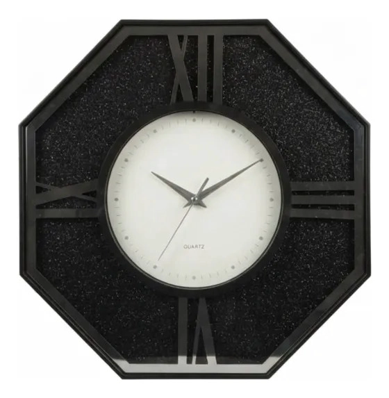 RELOJ PARED DECORATIVO ESTILO CLASICO HOGAR OCTAGONAL MV - 2
