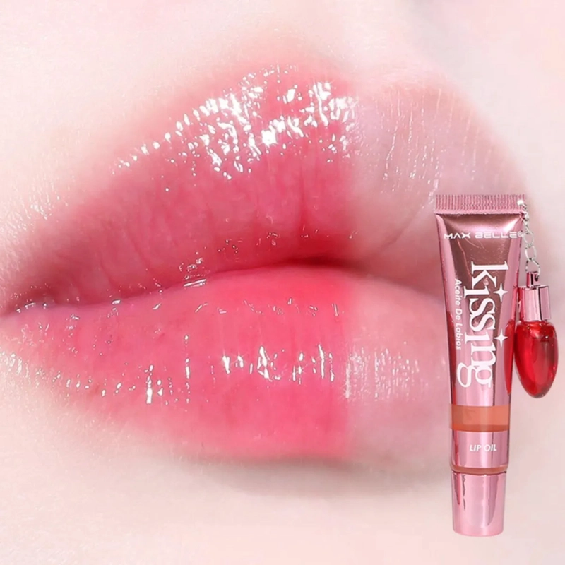 SET 2 ACEITE LABIOS KISSING TINTA BRILLO SEDOSO COLOR MV - 10