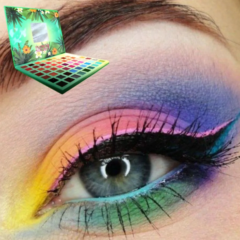 PALETA SOMBRAS 63 COLORES DISEÑO NATURALEZA ARTISTICO MV - 2