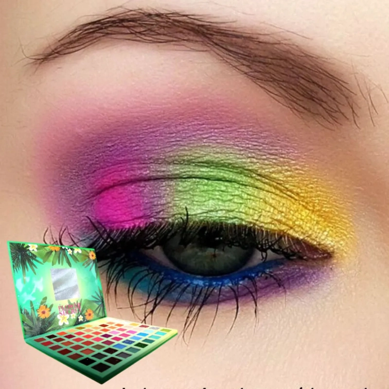 PALETA SOMBRAS 63 COLORES DISEÑO NATURALEZA ARTISTICO MV - 4