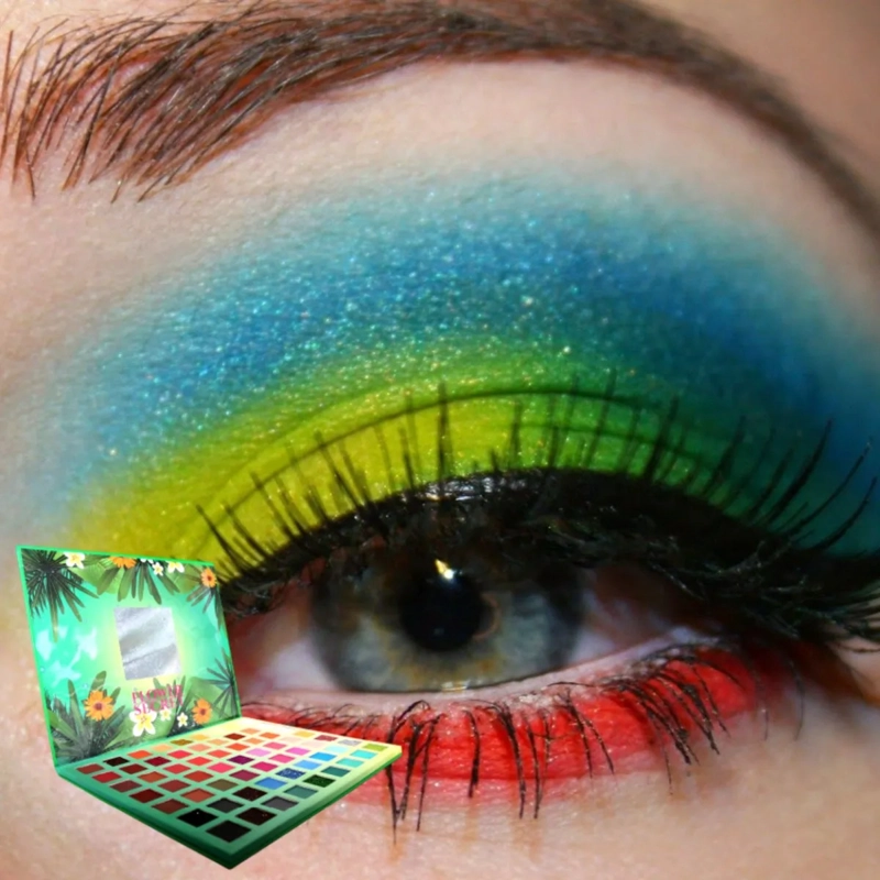 PALETA SOMBRAS 63 COLORES DISEÑO NATURALEZA ARTISTICO MV - 5