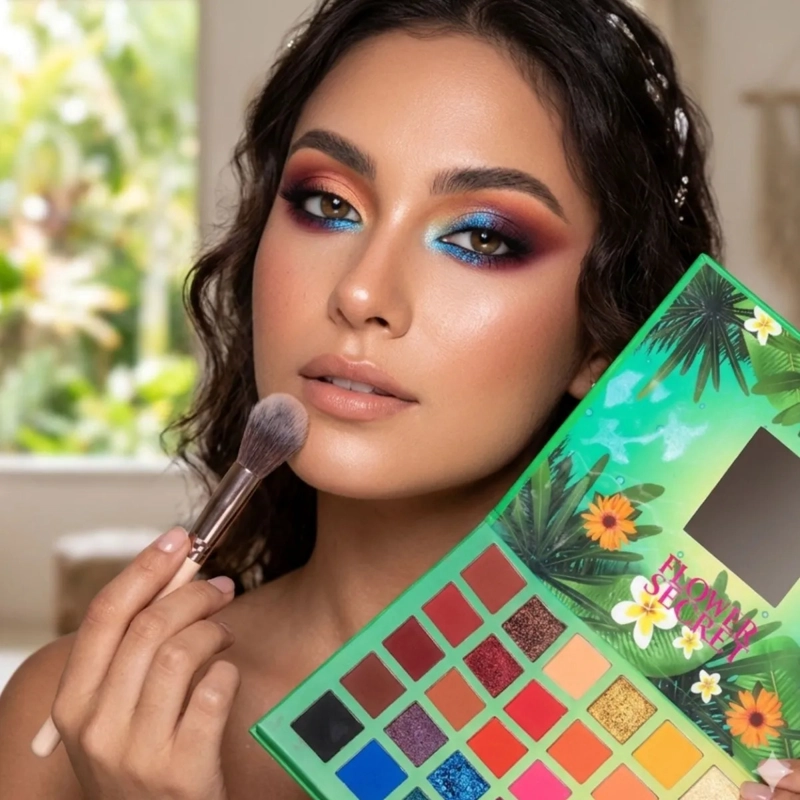 PALETA SOMBRAS 63 COLORES DISEÑO NATURALEZA ARTISTICO MV - 6