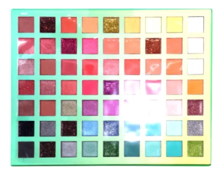 PALETA SOMBRAS 63 COLORES DISEÑO NATURALEZA ARTISTICO MV - 8