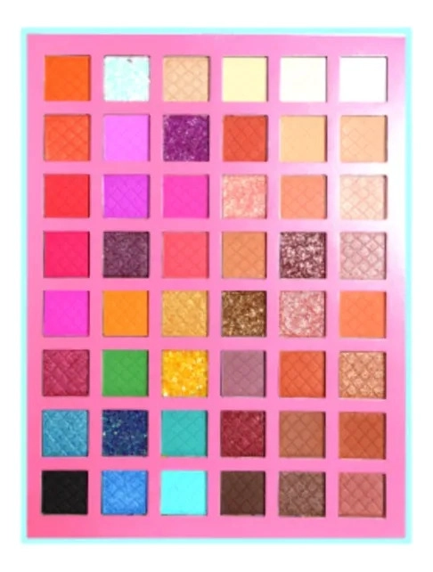 PALETA SOMBRAS OJOS 48 COLORES PIGMENTOS ALTA FIDELIDAD MV - 2