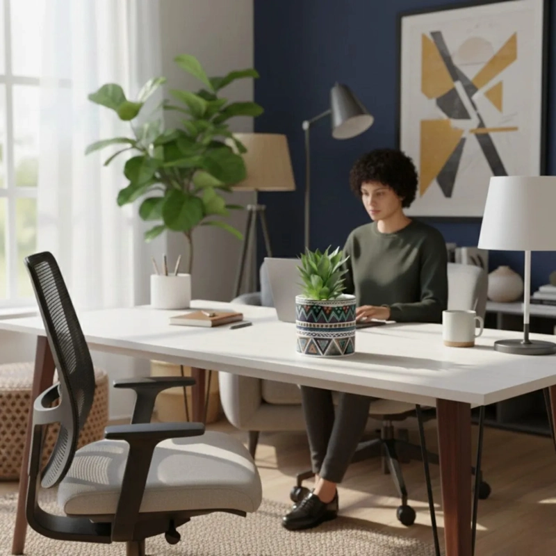 MACETA ARTIFICIAL DECORATIVA ETNICA PLANTA SUCULENTA ALJ - 4