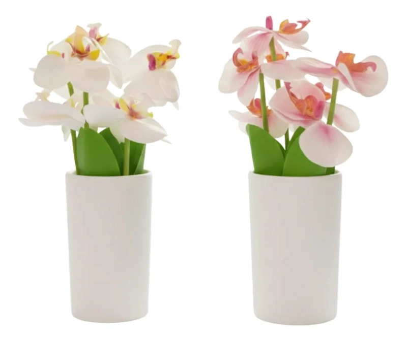 ARREGLO ORQUIDEAS ARTIFICIALES MESA CENTRO RECEPCION ALJ - 2