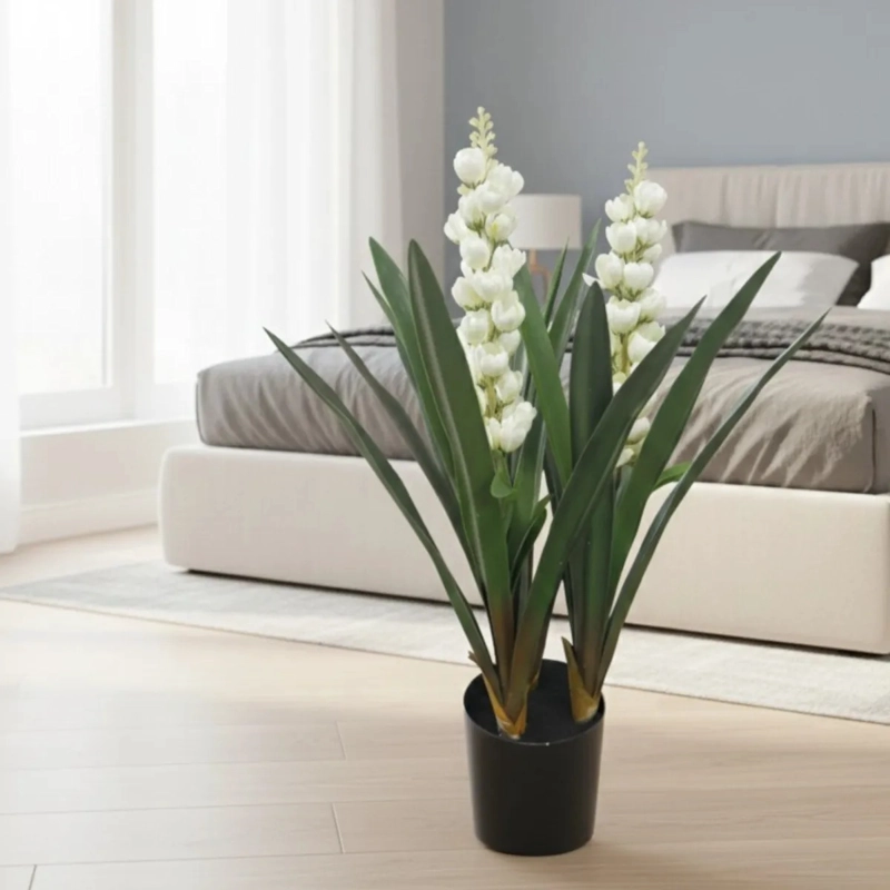 PLANTA ARTIFICIAL DECORATIVA FLORES INTERIOR OFICINA ALJ - 7