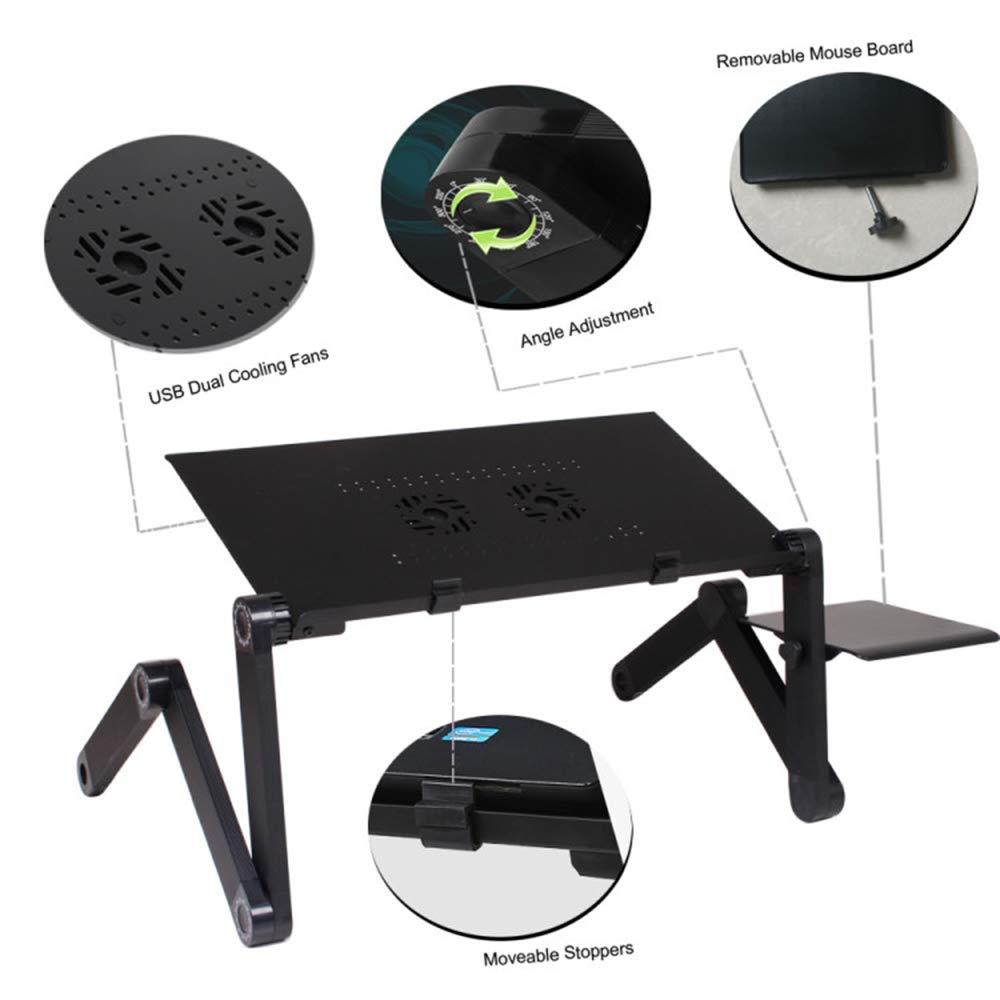 MUEBLE OFICINA CAMA MESA MULTIFUNCIONAL LAPTOP RONDON - 7