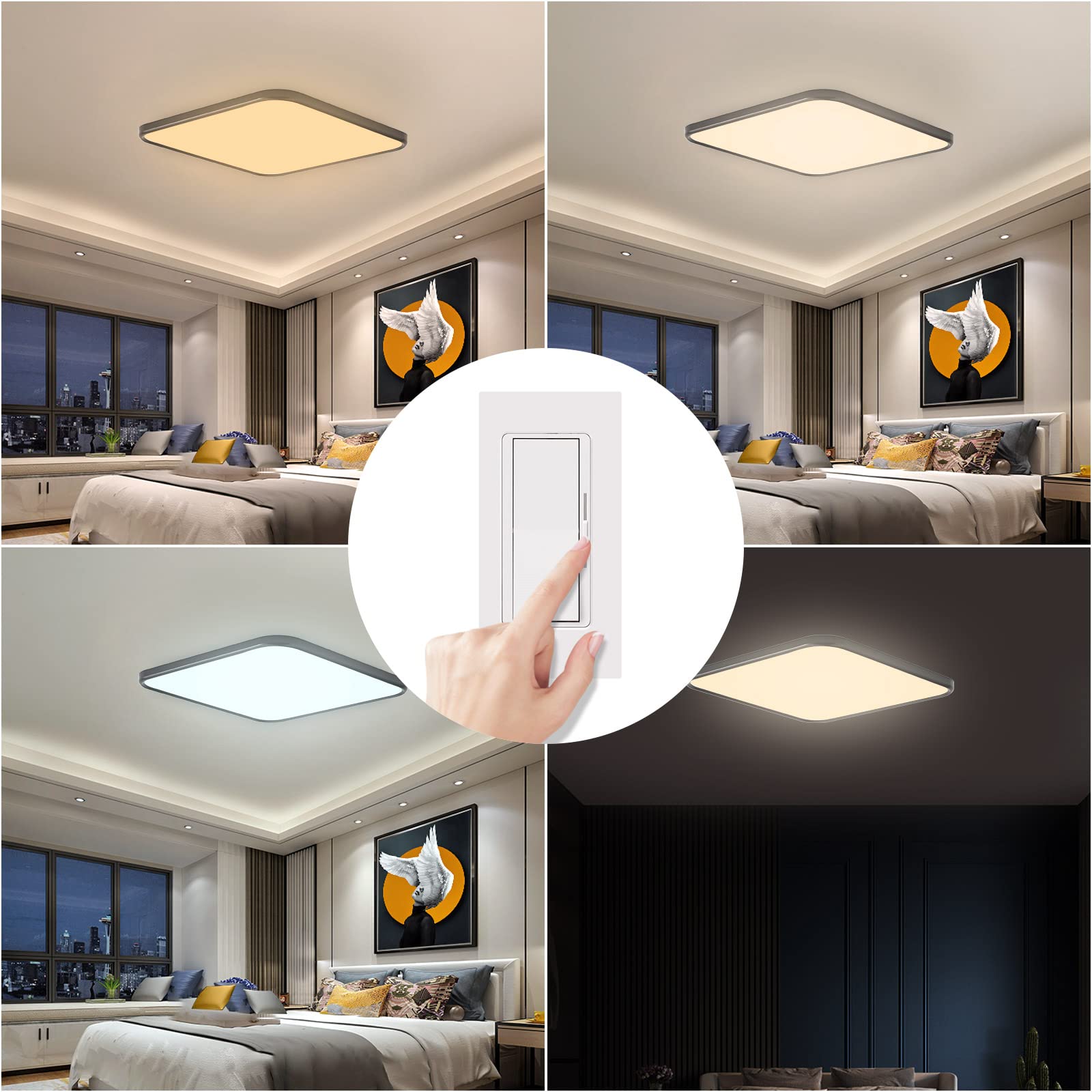 LÁMPARA TECHO EMPOTRADO MONTAJE LED ULTRAFINA RONDON - 5