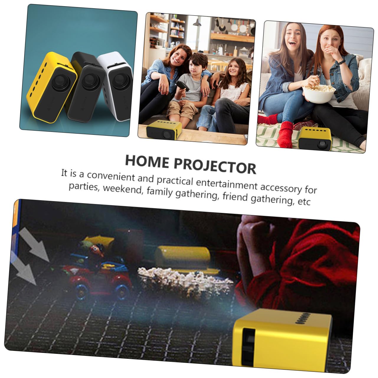 PROYECTOR QVGA (320 X 240) CASA MINI PORTATIL VIDEO REPRODUCTOR MEDIOS RONDON - 6