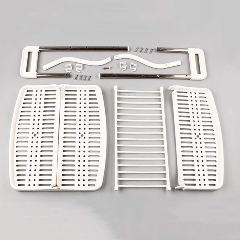 ESCURRIDOR PLATOS ESTANTES PLEGABLE FORMA X 2 NIVELES RONDON - 4