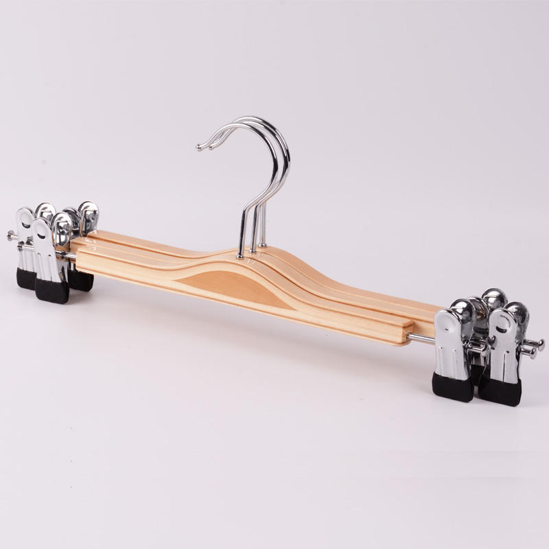 PERCHAS CLIPS AJUSBALES PANTALON FALDA 14 UNIDADES RONDON MADERA - 1