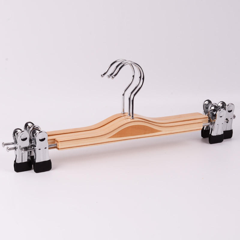 PERCHAS CLIPS AJUSBALES PANTALON FALDA 14 UNIDADES RONDON MADERA - 5