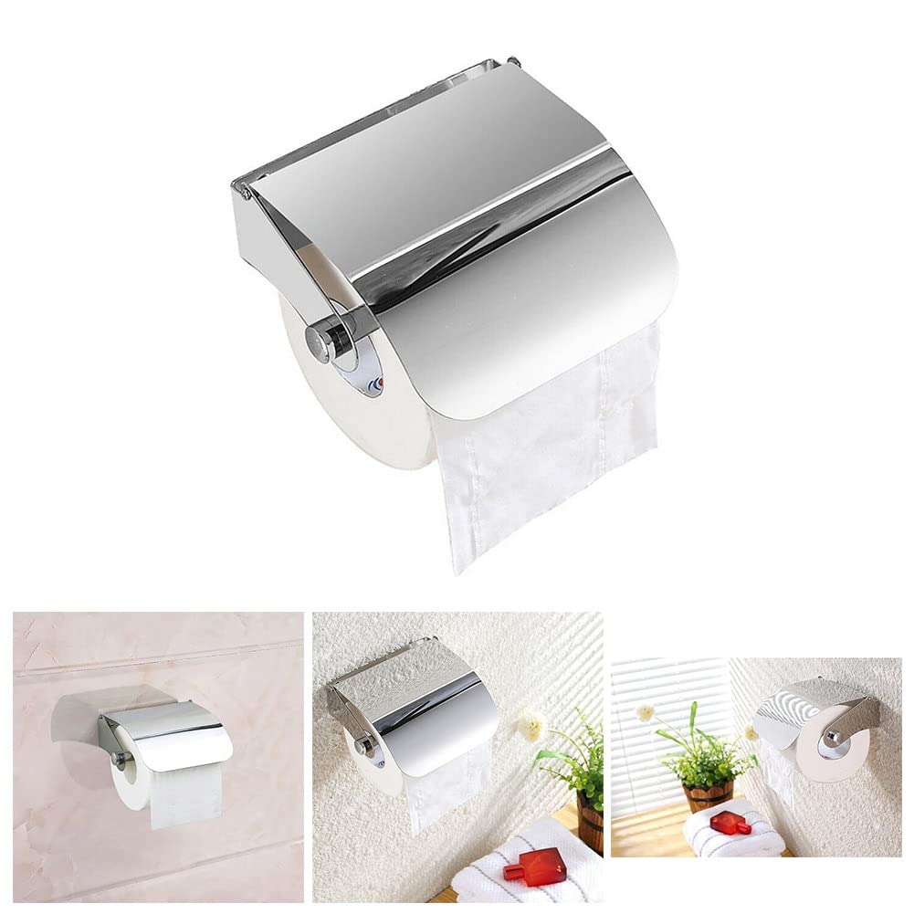 PORTARROLLOS DISPENSADOR PAPEL HIGIENICO BAÑO RONDON - 8