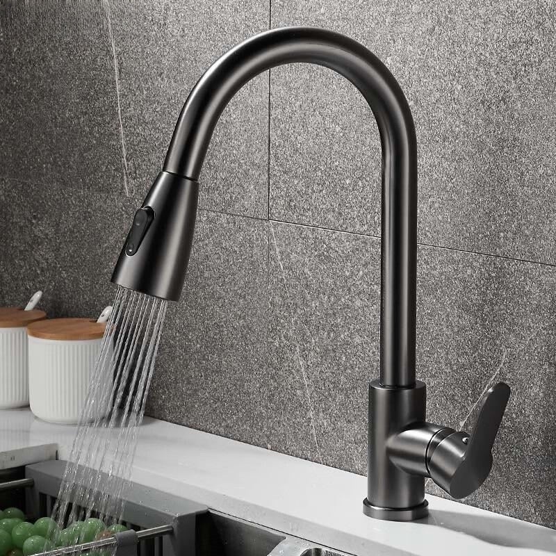 GRIFO COCINA ROCIADOR EXTRAÍBLE PALANCA FREGADERO RONDON - 6