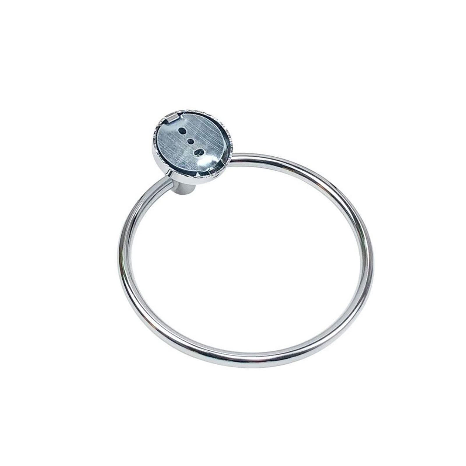 ANILLO TOALLA BAÑO TOALLERO SOPORTE PARED MANO RONDON - 7
