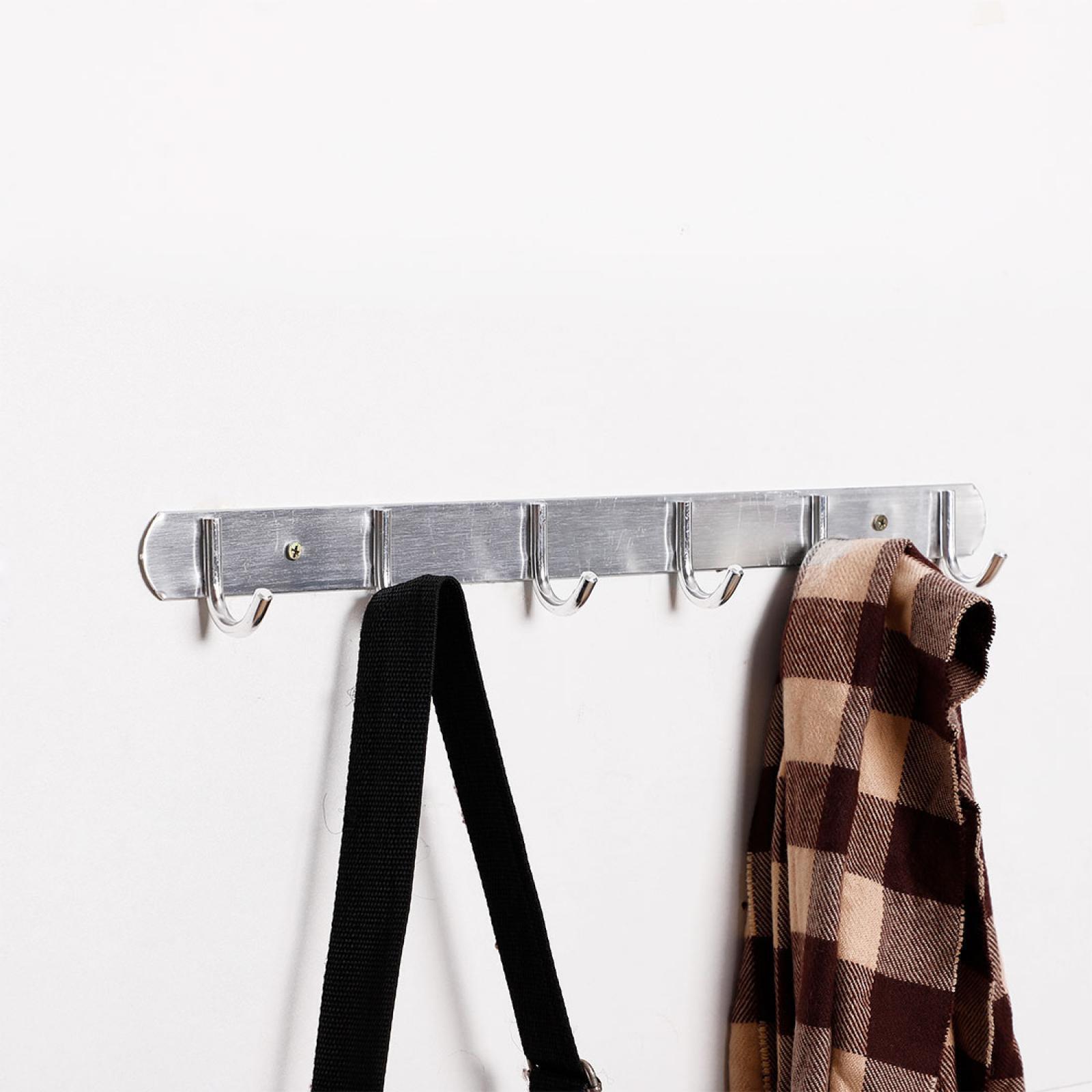 GANCHOS METAL 6 PERCHA PARED ROPA BATA PERCHERO RONDON - 3