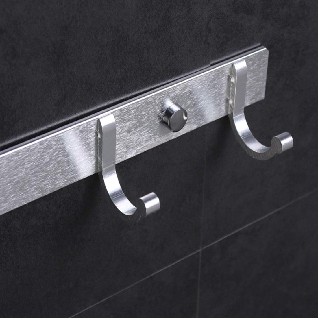 GANCHOS METAL 6 PERCHA PARED ROPA BATA PERCHERO RONDON - 5